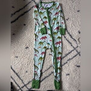Posh Peanut Dinosaur Print Kids Footie Pajama